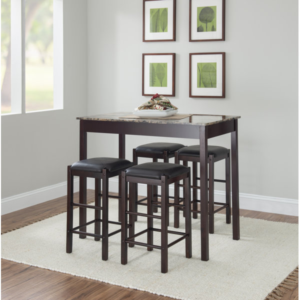 Winston Porter Loria 5 - Piece Counter Height Dining Set & Reviews ...