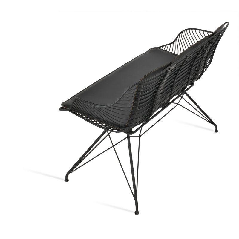 Canapé Zebra, Similicuir gris