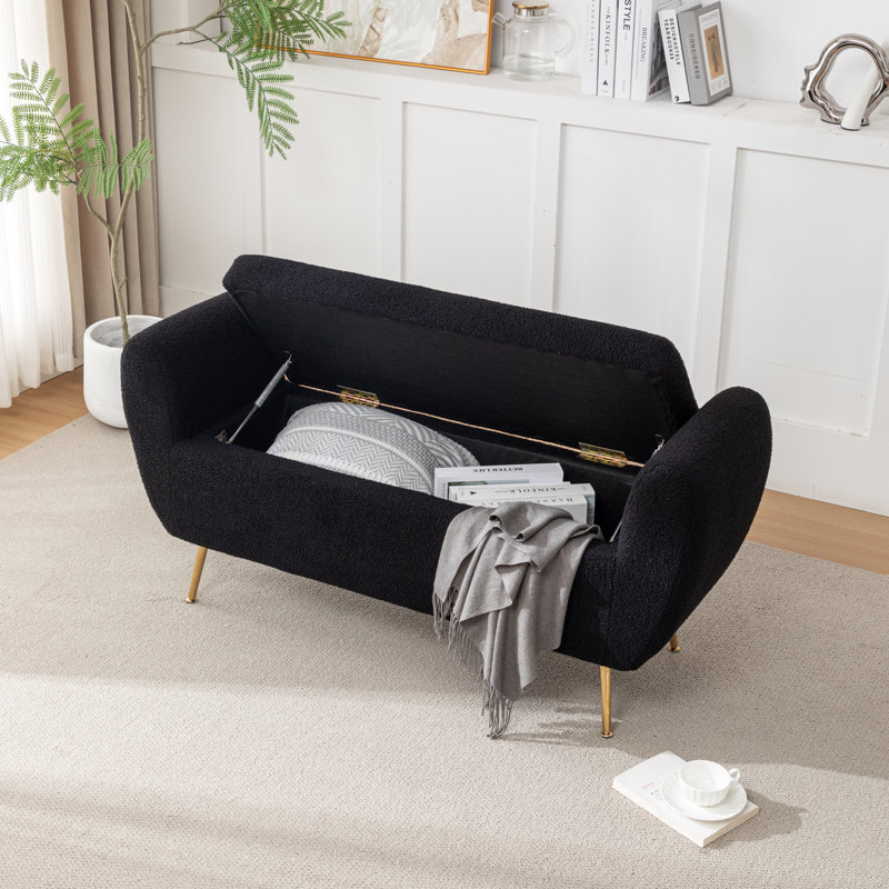 Banc de rangement Kaybree, Noir