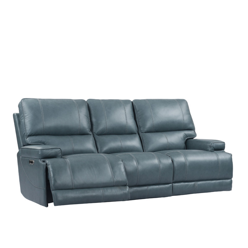 Canapé et causeuse inclinables électriques Adlan, Azur Vérone, 2 Pieces: Sofa, Loveseat