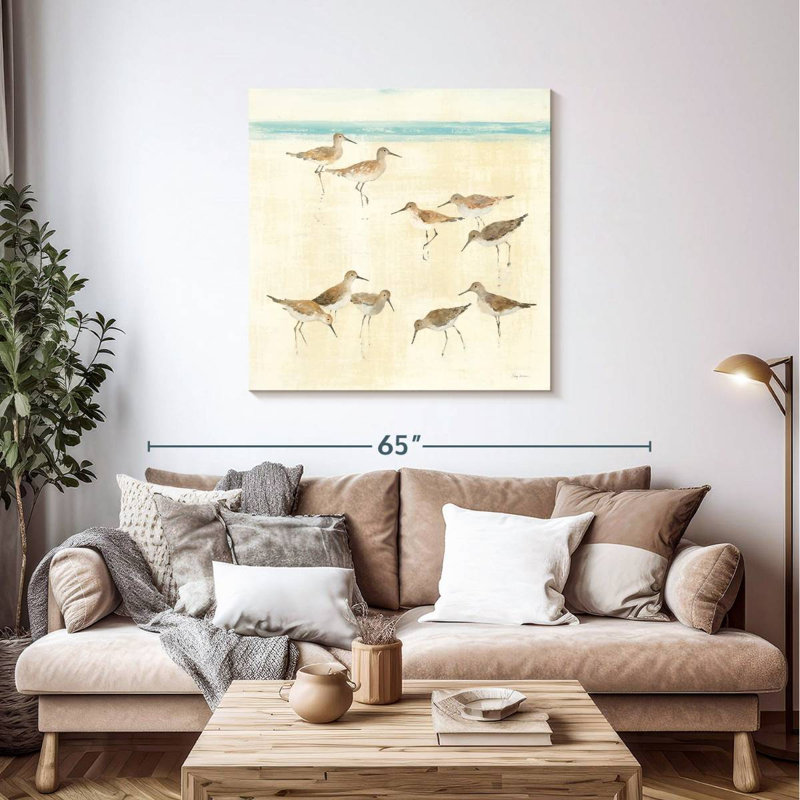 Brampt Sandpipers White, 39" H x 39" W