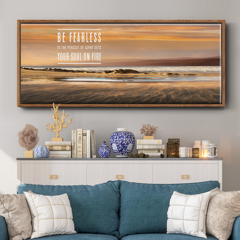 Be Fearless- Framed Canvas, 20" H x 50" W