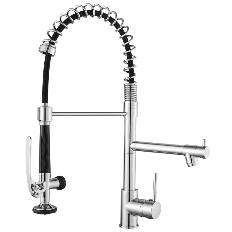 AWZTOO Pull Down Kitchen Faucet, Chrome