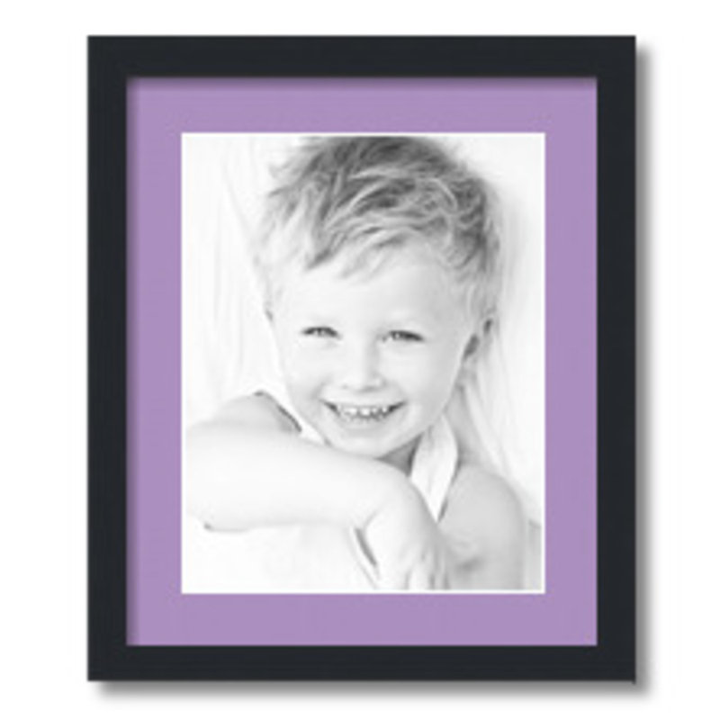 Matte Picture Frame with Mat, Lavender Mist