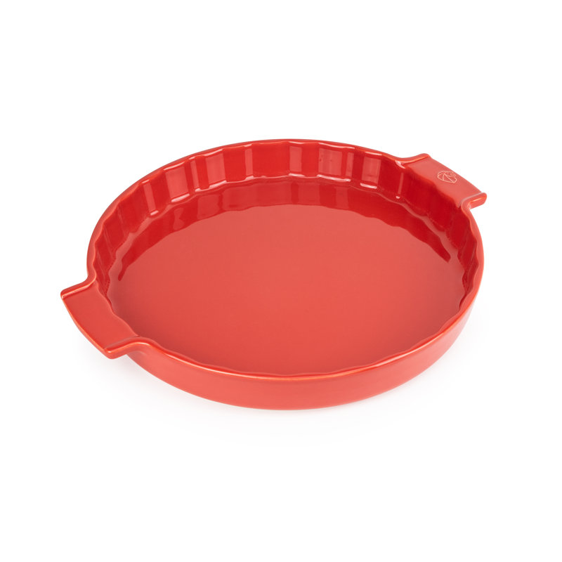 Peugeot Appolia Ceramic Tart Pan, Red, 4.5cm H x 30cm W x 30cm D