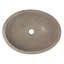 Lavabo de salle de bain vasque ovale gris