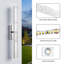 Appliques murales réglables 24 '' à intensité variable en fer chromé 3CCT (jaune chaud / blanc naturel / blanc froid) avec verre d'eau-1123367282