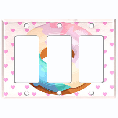 Plaque murale 3 bandes Donut Frosting