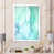 Toile avec cadre blanc
