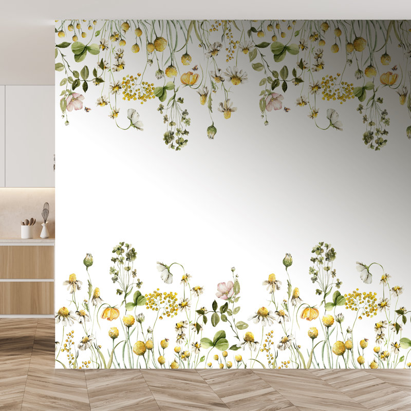Field Blossom Yellow Wall Mural