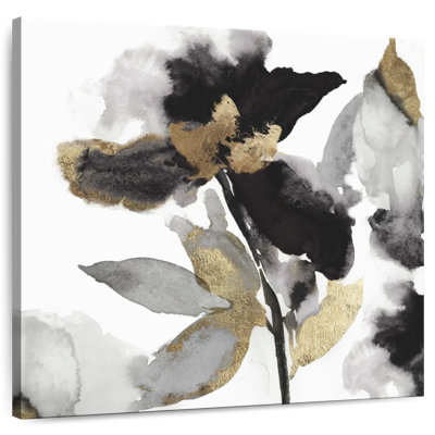 Black Petals Gold Leaves II