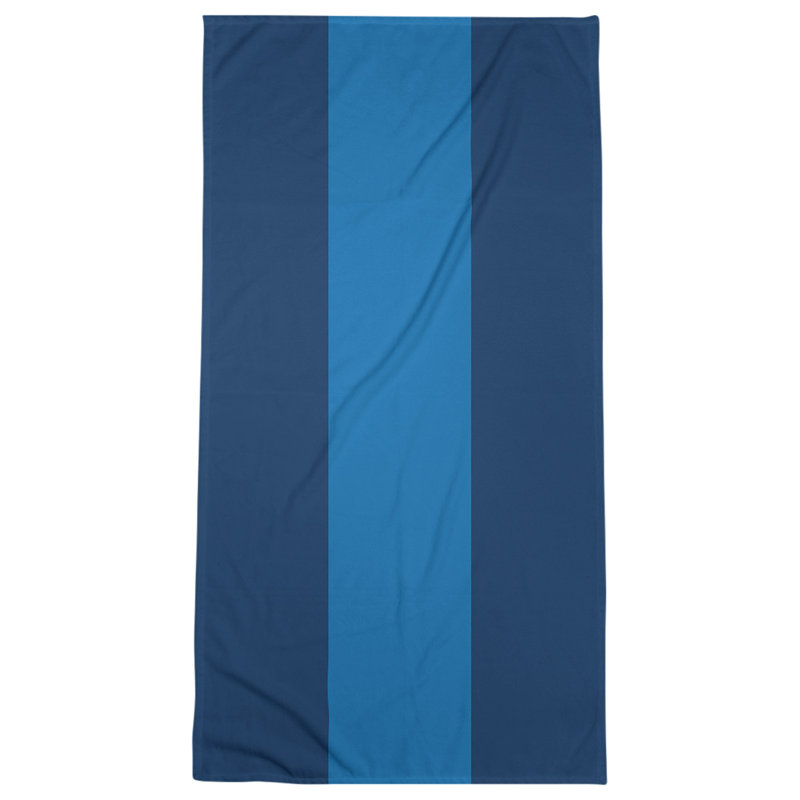 Cotton Blend Lightweight Bath Towel, Navy/Blue