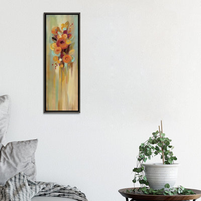 «Tall Autumn Flowers I» par Silvia Vassileva, reproduction d'art panoramique sur toile