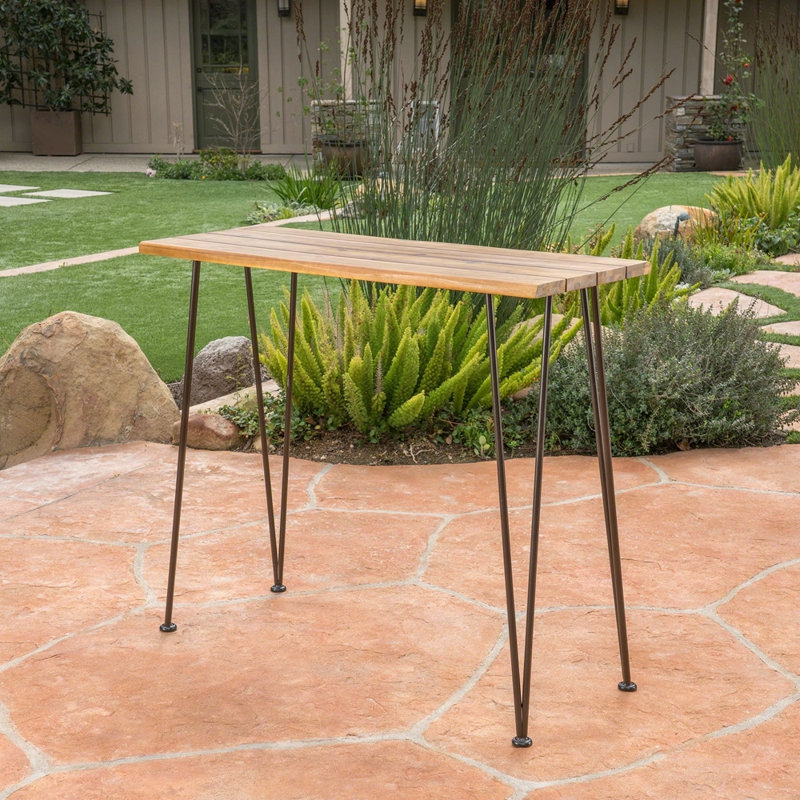 TABLE DE TABLE EN BOIS ET MÉTAL DENALI INDUSTRIAL