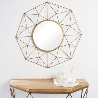 Krimhilde Iron Diamond Wall Mirror