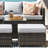GRST Wicker 7 - Person Patio Conversation Set with Cushions-2024023329