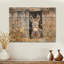 Âne, portrait floral à la grange - art mural en bois d'âne - sur bois de pin naturel-1999788319