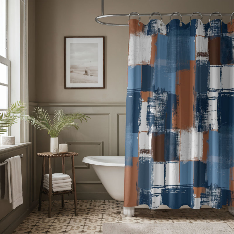 Rideau de douche Sky Sienna, H 74 po x l 71 po