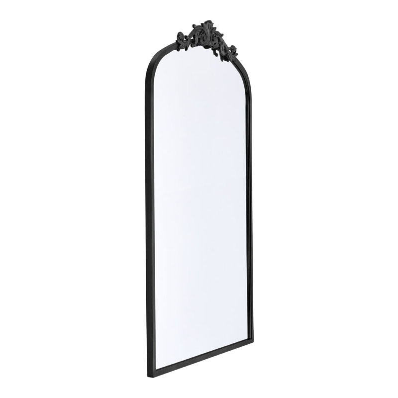 Dungonnell Iron Arch Mirror, 120cm H x 60cm W, Black