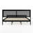 Martha Stewart Jax Wooden Platform Bed With Rattan Inset Headboard And Footboard-97967484-97967485
