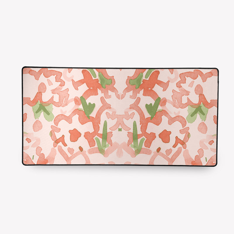 Grand sous-main Kellan, Rose