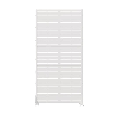 Louvered 60 x 30 Inch Metal Outdoor Privacy Screens