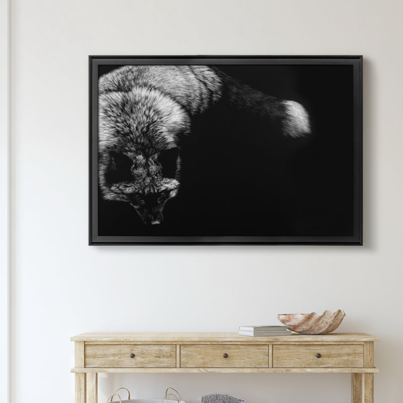 «Wild Scratchboard III», impression sur toile encadrée, H 30,5 po x l 42,5 po x P 1,5 po, Noir