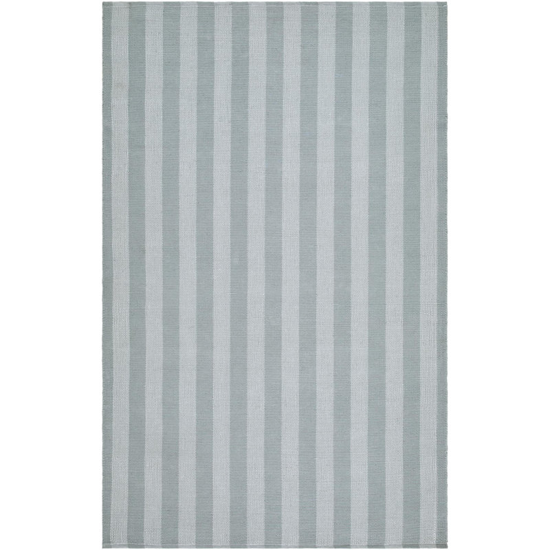 Tapis performance d'intérieur / extérieur fait à la main Jeanette Bram, Rectangulaire 8 pi x 10 pi, Bleu