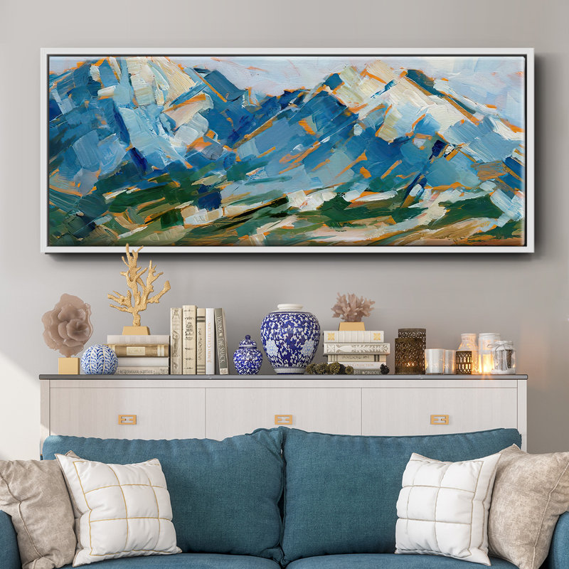 Blue Mountain Peaks I, Blanc, H 8 po x l 20 po x P 1,5 po