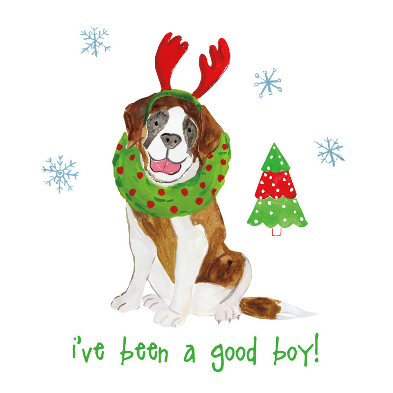 Christmas Critters II by Farida Zaman - Wrapped Canvas Print, 91.44cm H x 91.44cm W x 3.8cm D