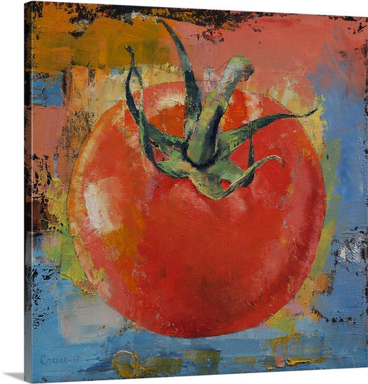 "Kidham Vine Tomato" par Michael Creese, impression sur toile, H 24 po x l 24 po x P 1,25 po