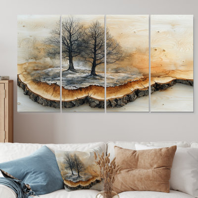 Pennock - Forest Wall Decor - Traditional Wall Art 4 Piece