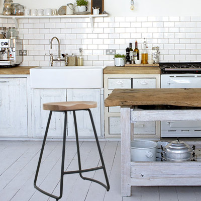 Marixza Counter Stool with Metal Frame