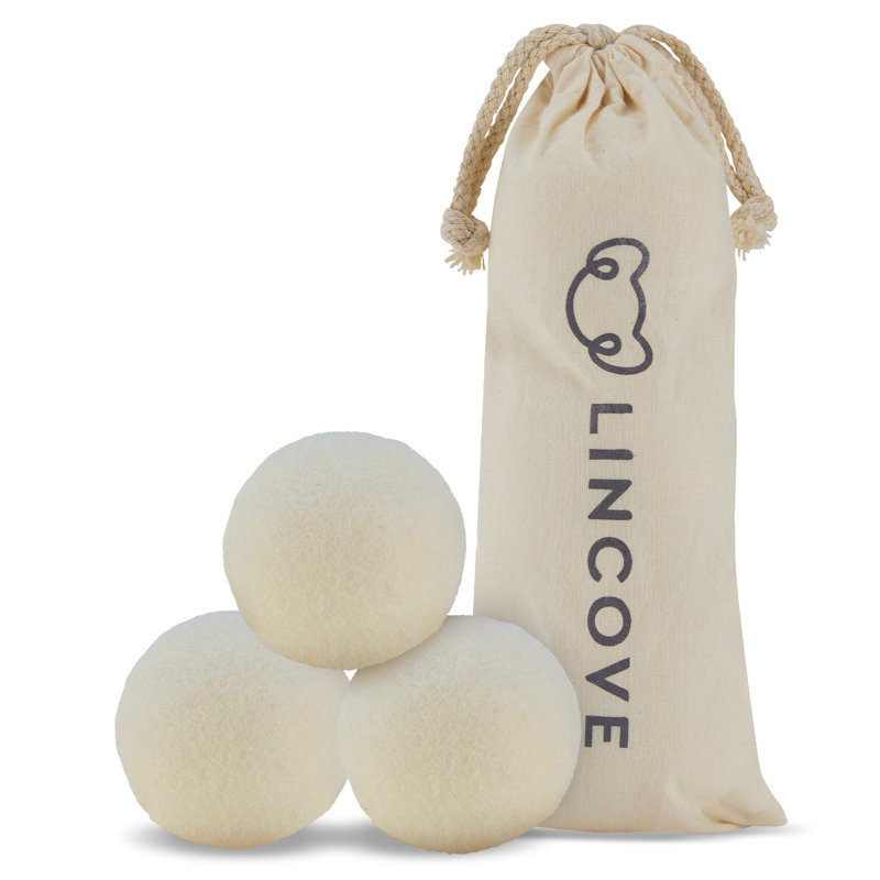 Boules de séchage 100% laine organique Lincoln - réutilisable et durable, séchage efficace