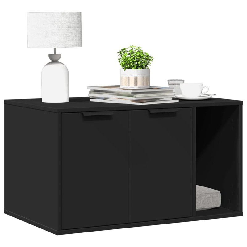 Engineered Wood Stocking Holder, Black