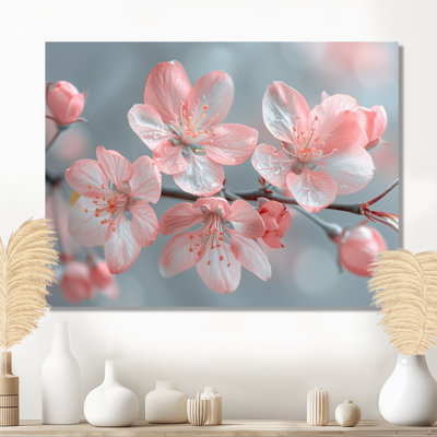 'Pink Apple Blossom Spring Awakening I - Apple Blossom Wall Art Print