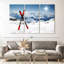 Red Skis Wall Art Multi Piece Canvas Print-92828651