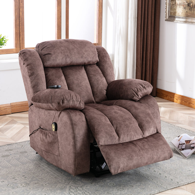 Demp 96cm Wide Velvet with Heated Cushion, Brown