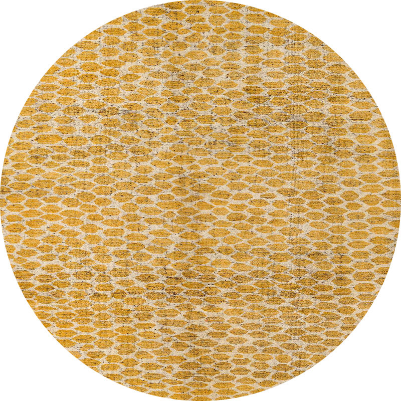 Abstract Indoor Rug, Round 8'