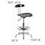 Vibrant Chrome Drafting Stool with Tractor Seat-950771693