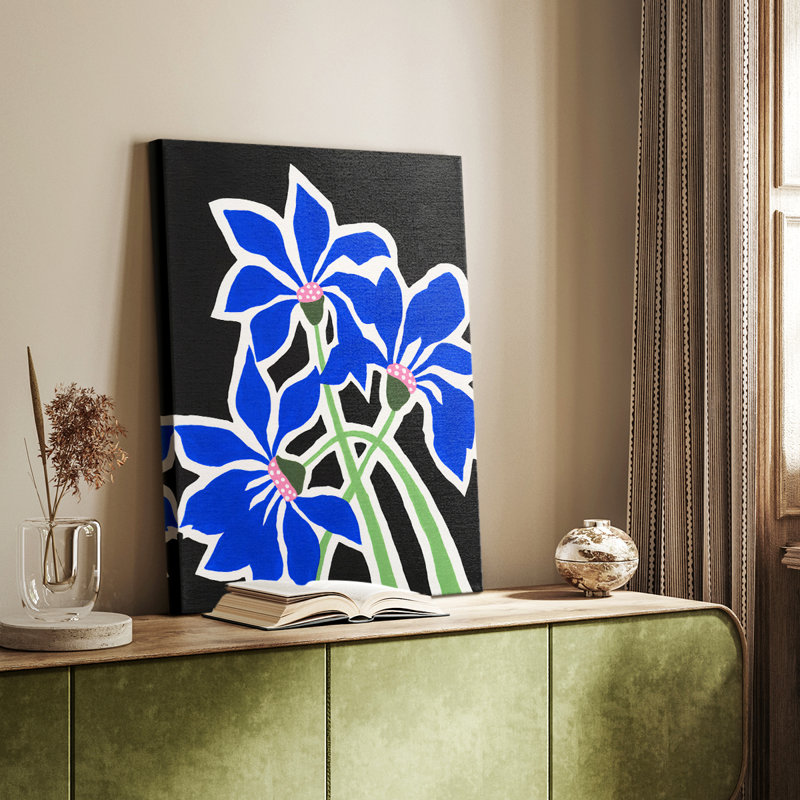 Fleurs pop IV - galerie Cavas sur mesure, H 60 po x l 40 po