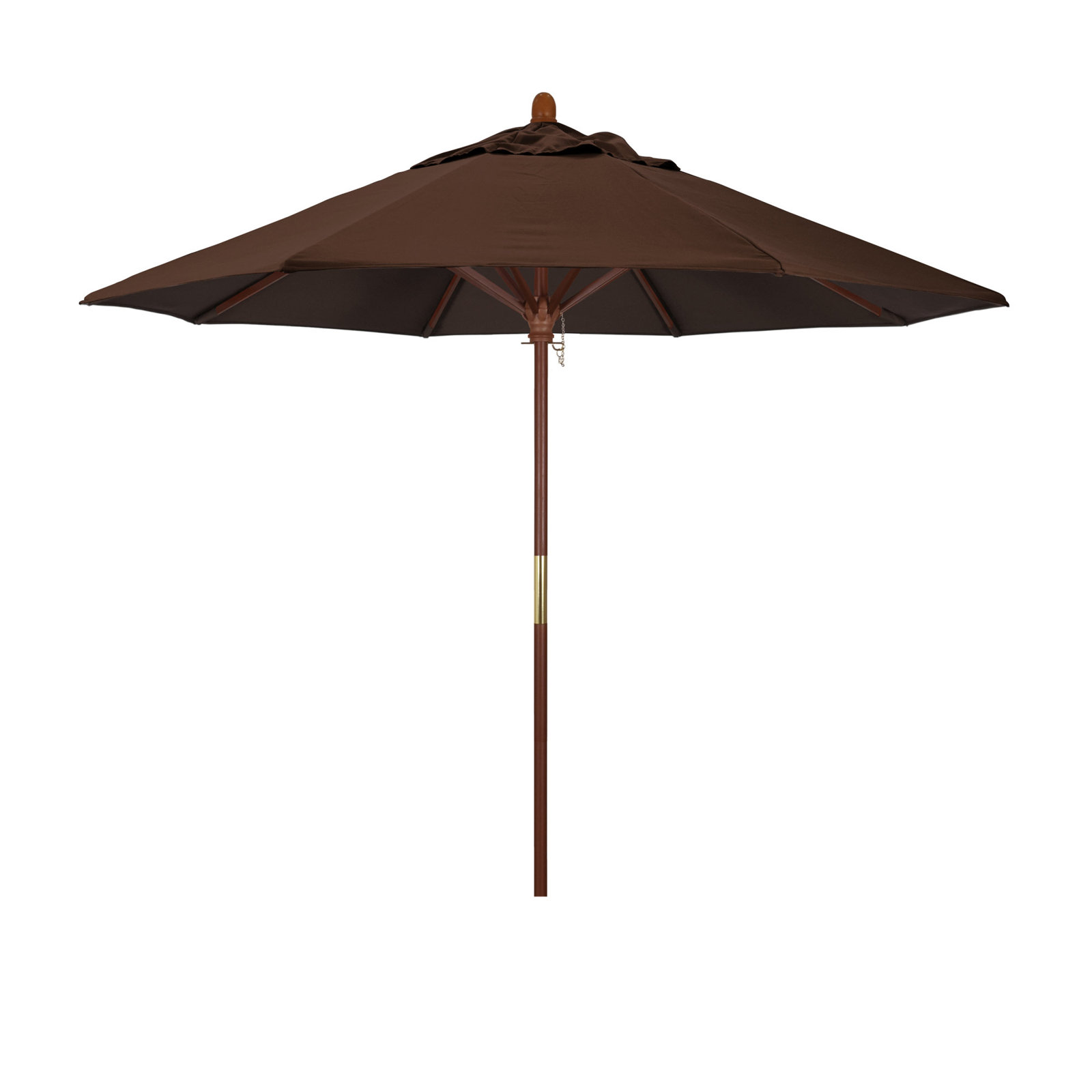 Manford 108'' Sunbrella® Outdoor Umbrella, Canvas Bay Brown Sunbrella® Canvas