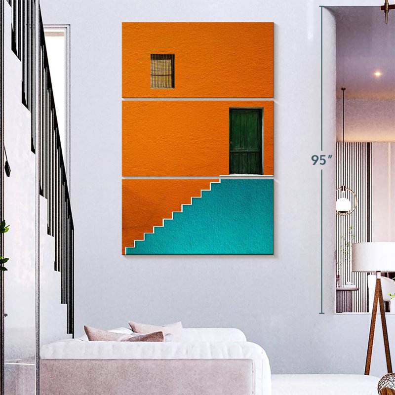 Édifice minimaliste Lilbl Colorblock, H 32 po x l 20 po