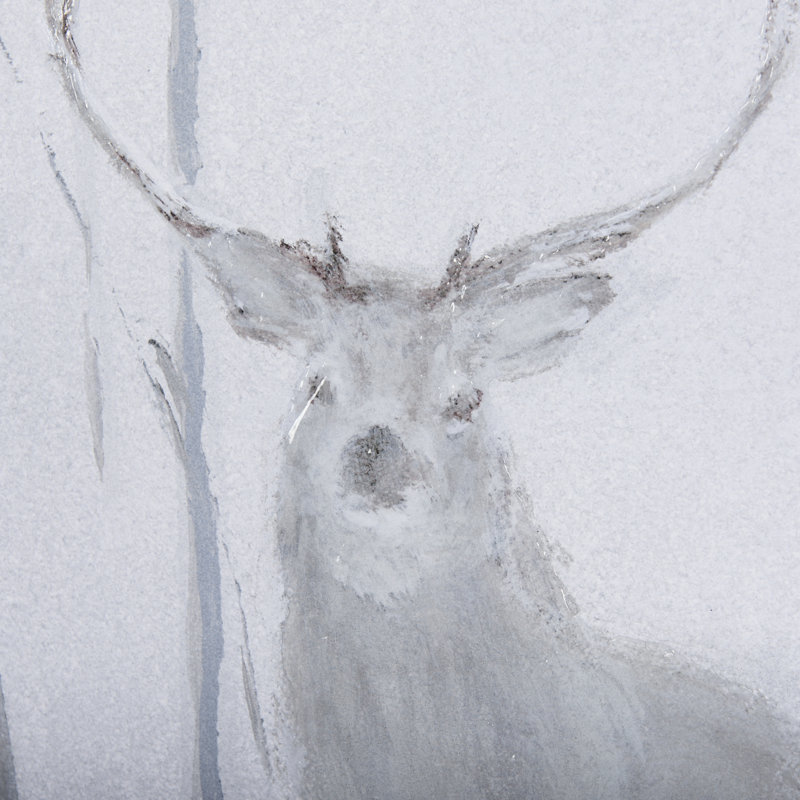 «A Winter Day in Forest», reproduction d'art encadrée à la main mat sous verre, Une journée d'hiver en forêt II