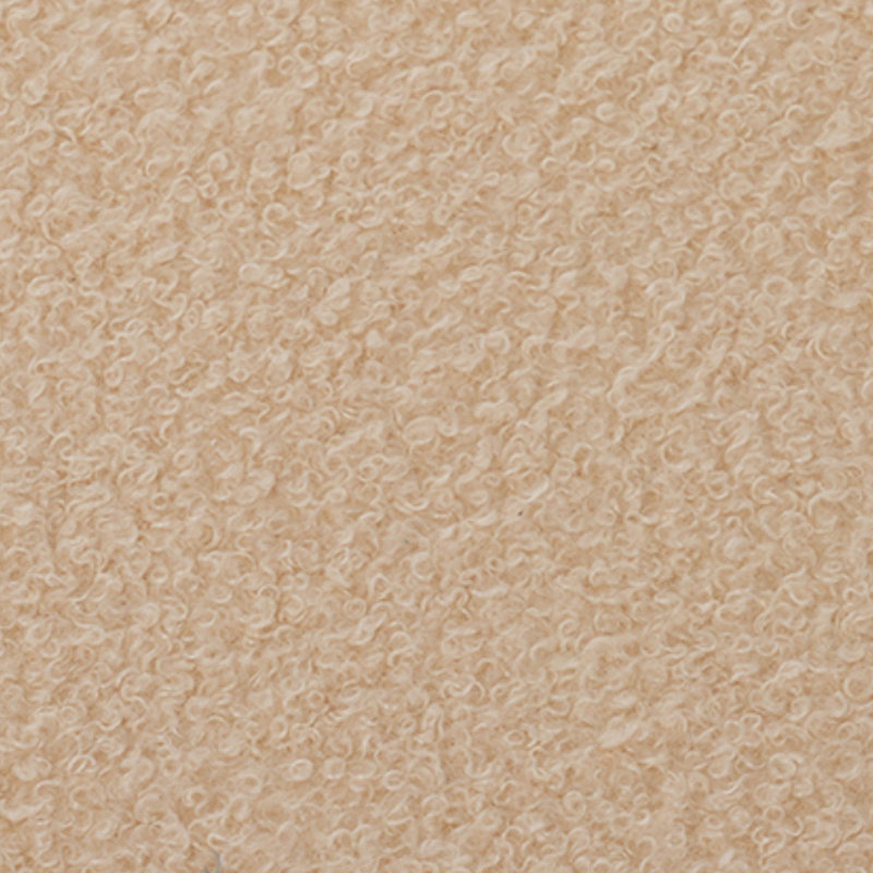 Chaise d'appoint rembourrée en molleton Teddy, Beige