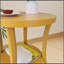 Table d'appoint ronde contemporaine Perth, jaune-1742526028