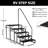 RV Stairs 5 Step, RV Steps Anti-Slip, Hot Tub Steps with Handrail, 660 lbs Hot Tub Steps Step Ladder for 5th Wheel RV, Mobile Home Stairs
