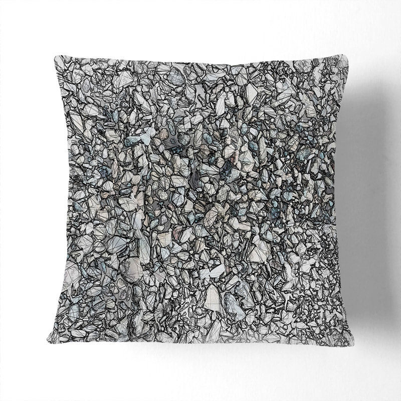 Square Cushion, 55cm H x 55cm W x 20cm D, Stone