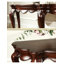Ornate Curved-Top Console Table with Cabriole Legs-80387032