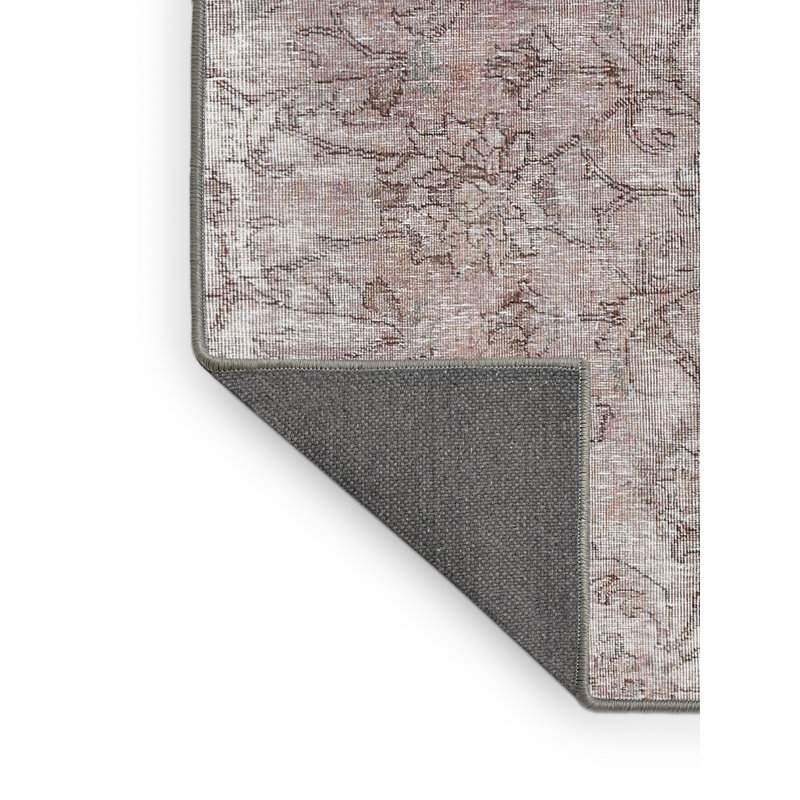 Tapis brun clair/noir traditionnel Carnarvon, Rectangle 5 pi x 7 pi